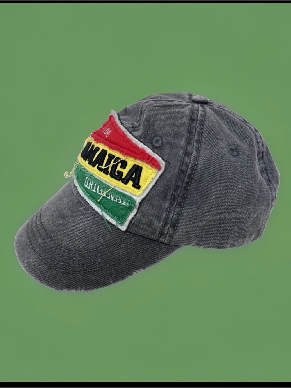 Jamaica, One Love Jamaican original Denim Strap Back Cap